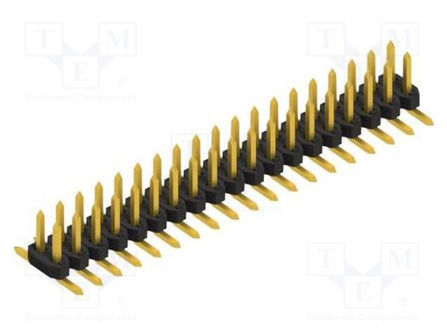 Connector: pin strips; pin header; male; PIN: 38; 2mm; SMT; 2x19
