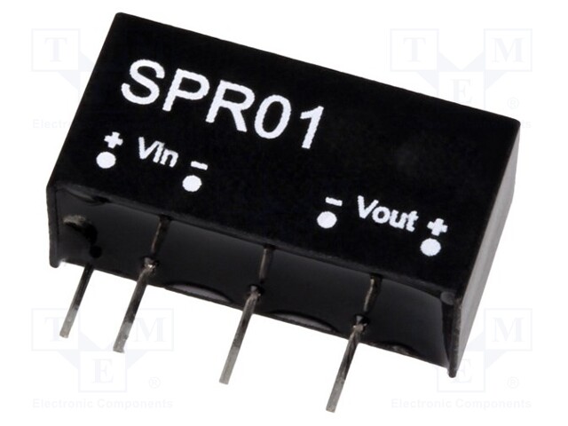Converter: DC/DC; 1W; Uin: 21.6÷26.4VDC; Uout: 9VDC; Iout: 100mA; THT