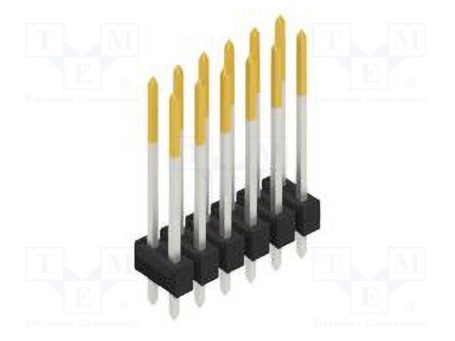 Connector: pin strips; pin header; male; PIN: 12; 2.54mm; THT; 2x6