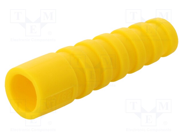 Strain relief; RG59,RG62; yellow; Application: BNC plugs; 10pcs.