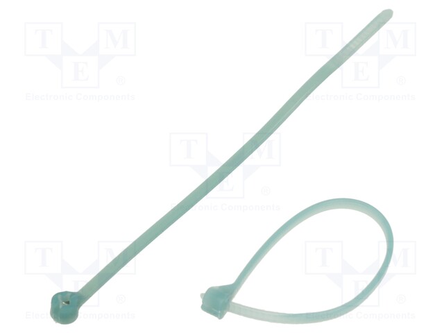 Cable tie; with a metal clasp; L: 92mm; W: 2.3mm; E/TFE; UL94V-0