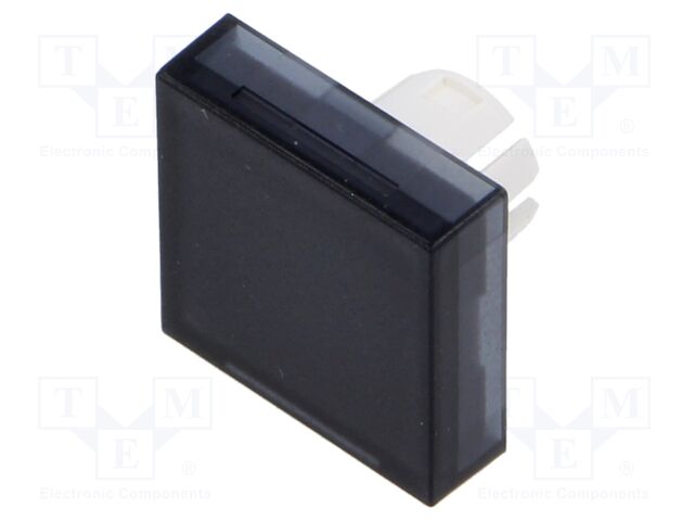 Actuator lens; 22mm; 61; Colour: black transparent; Mat: plastic