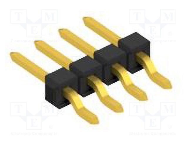 Connector: pin strips; pin header; male; PIN: 4; 2.54mm; SMT; 1x4