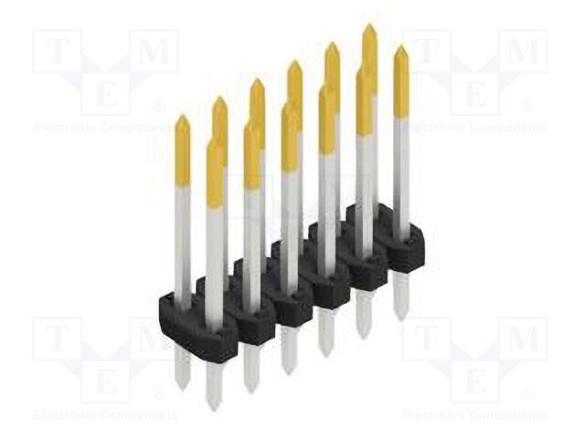 Connector: pin strips; pin header; male; PIN: 12; 2mm; THT; 2x6; 100V