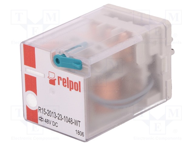 Relay: electromagnetic; 3PDT; 48VDC; 10A/250VAC; 10A/24VDC; 20A