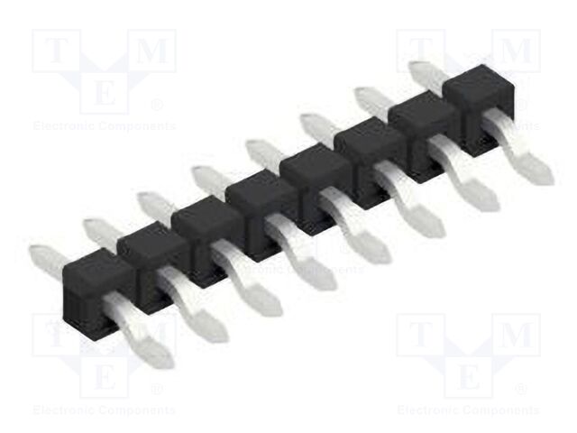 Connector: pin strips; pin header; male; PIN: 8; 2.54mm; SMT; 1x8