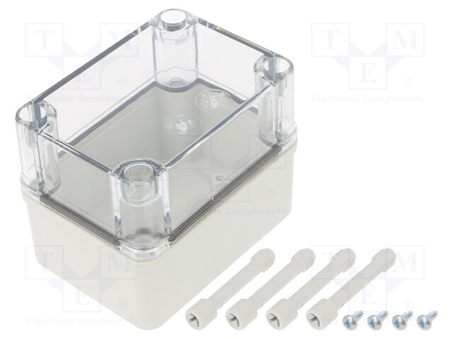 Enclosure: multipurpose; X: 80mm; Y: 110mm; Z: 85mm; PICCOLO; grey