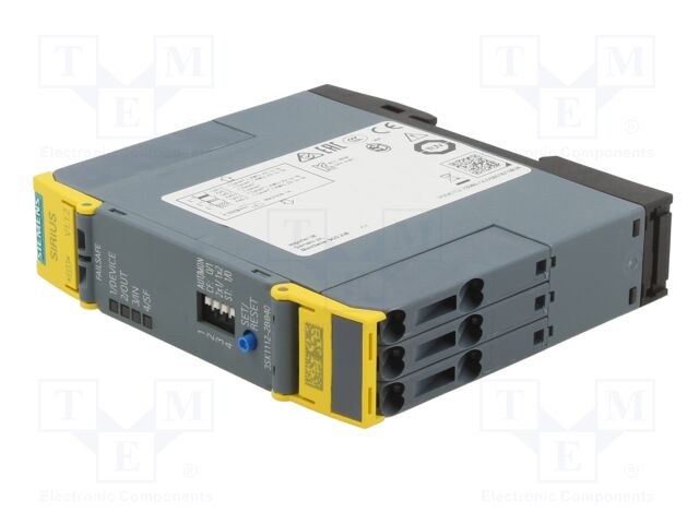 Module: safety relay; Series: 3SK1 SIRIUS; Mounting: DIN; -25÷60°C