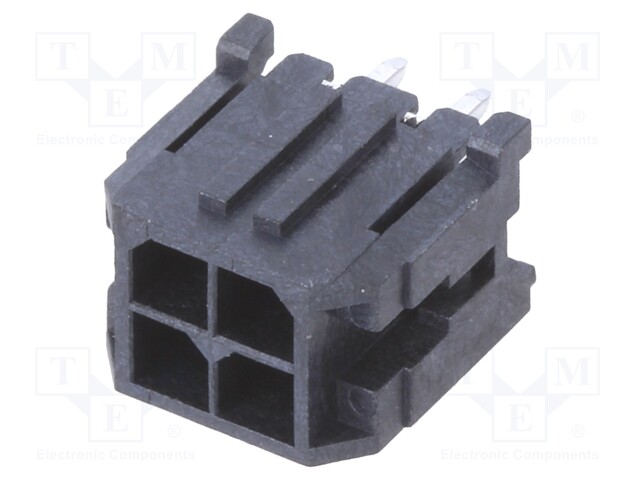 Microfit 3.0 Vert TH Hdr DR Tin 4Ckt