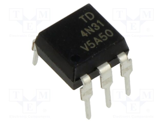 Optocoupler; THT; Ch: 1; OUT: Darlington; 5kV; DIP6; Colour: black