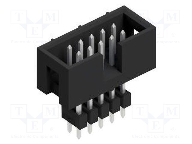 Connector: pin strips; pin header; male; PIN: 10; 2.54mm; THT; 2x5