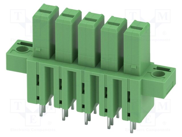 PCB headers, nominal cross section: 6 mm?, color: green, nom