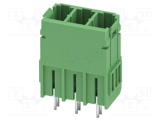 PCB headers, nominal cross section: 6 mm?, color: green, nom