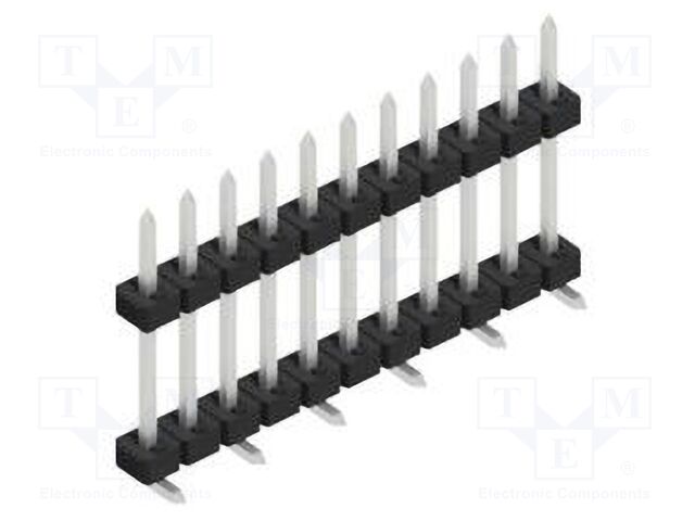 Connector: pin strips; pin header; male; PIN: 11; 2mm; SMT; 1x11