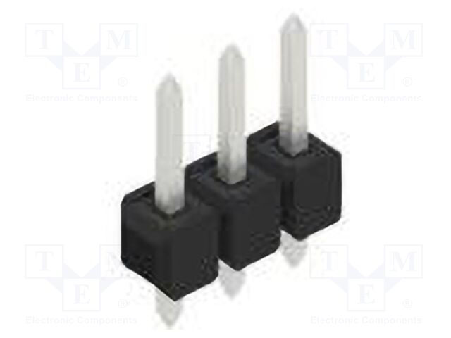 Connector: pin strips; pin header; male; PIN: 3; 2.54mm; THT; 1x3