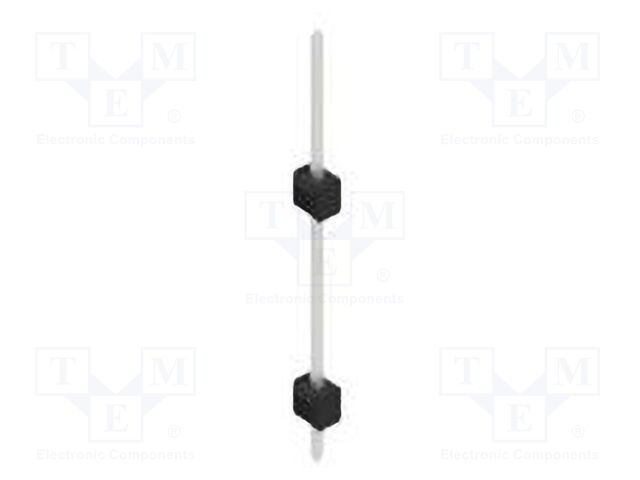 Connector: pin strips; pin header; male; PIN: 1; 2.54mm; THT; 1x1