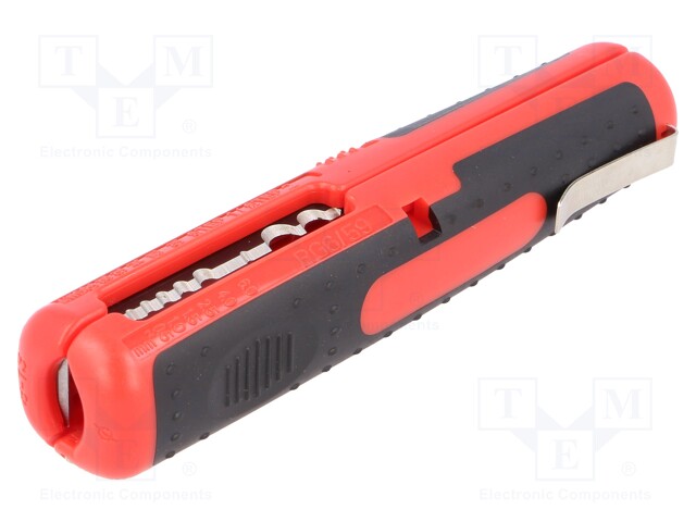 Stripping tool; Wire: coaxial,round; Cond.cross sec: 0.5÷6mm2