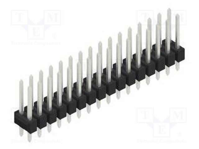 Connector: pin strips; pin header; male; PIN: 32; 2.54mm; THT; 2x16