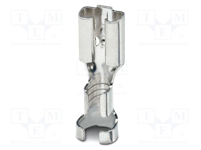 Non-insulated; Body: silver; Tip: flat
