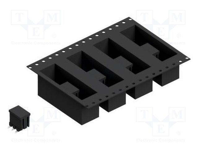 Connector: pin strips; pin header; male; PIN: 6; 2.54mm; SMT; 2x3