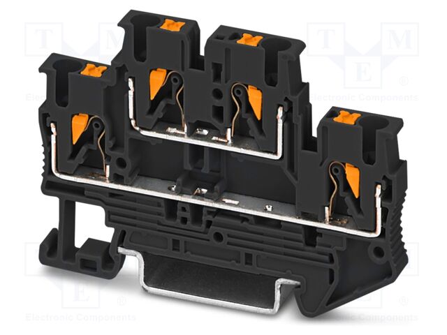 Splice terminal: rail; PT; PA; L: 45.8mm; terminals: 4; W: 5.2mm