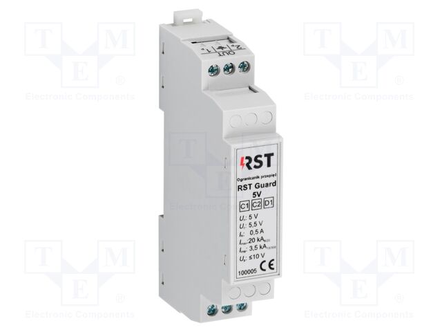 Surge arrester; In 8/20us: 20kA; 3.5VAC; for DIN rail mounting