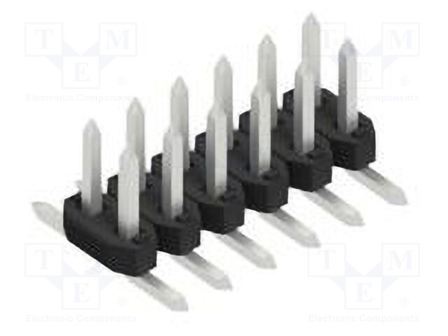 Connector: pin strips; pin header; male; PIN: 12; 2mm; SMT; 2x6; 100V