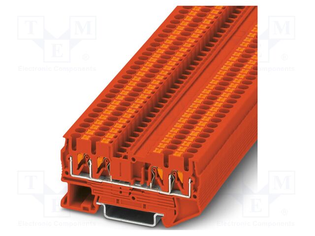 Splice terminal: rail; PT; 24A; 800V; push-in; PA; L: 35.3mm; W: 5.2mm