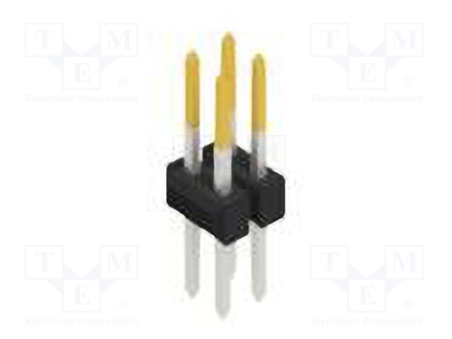 Connector: pin strips; pin header; male; PIN: 4; 2.54mm; THT; 2x2