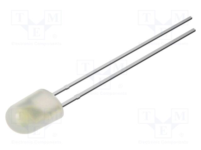 LED; white cold; oval; 5.2x3.8mm; 2180mcd; Front: convex; 3.1VDC