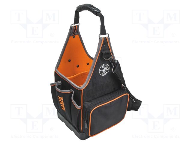 Bag; tool case; orange-black; fabric; 222x432x222mm