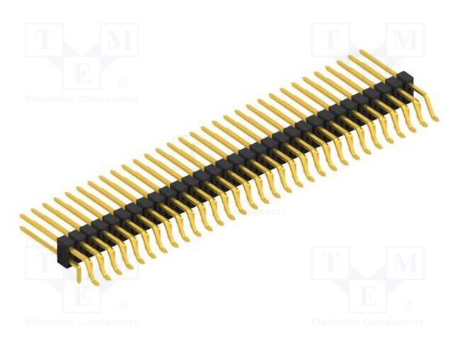 Connector: pin strips; pin header; male; PIN: 62; 2.54mm; SMT,THT