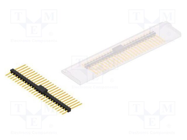 Connector: pin strips; pin header; male; PIN: 25; 2.54mm; SMT; 1x25