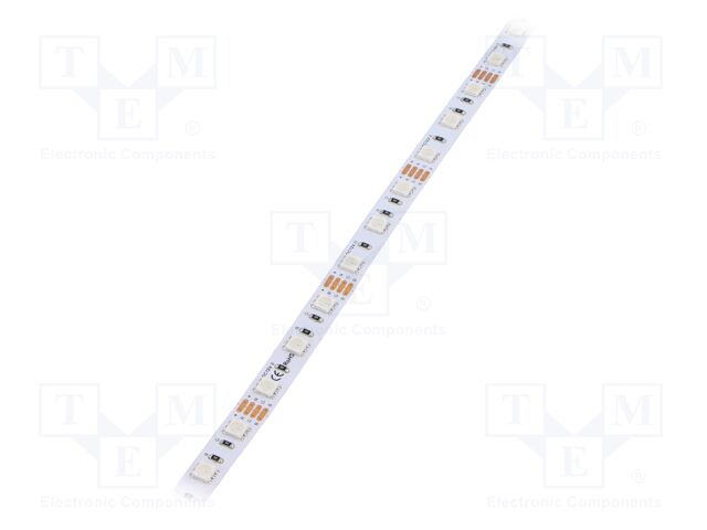 LED tape; RGB; 5050; 12V; LED/m: 60; 10mm; IP33; 120°; Pmax/m: 14.4W/m
