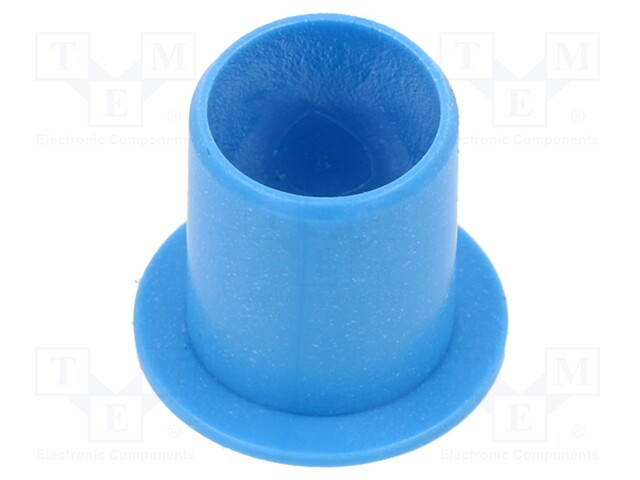 Bearing: sleeve bearing; with flange; Øout: 14mm; Øint: 12mm; blue