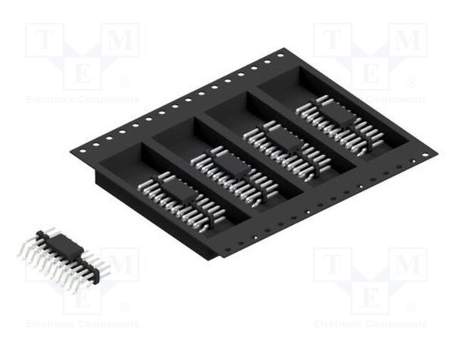 Connector: pin strips; pin header; male; PIN: 22; 2mm; SMT; 2x11