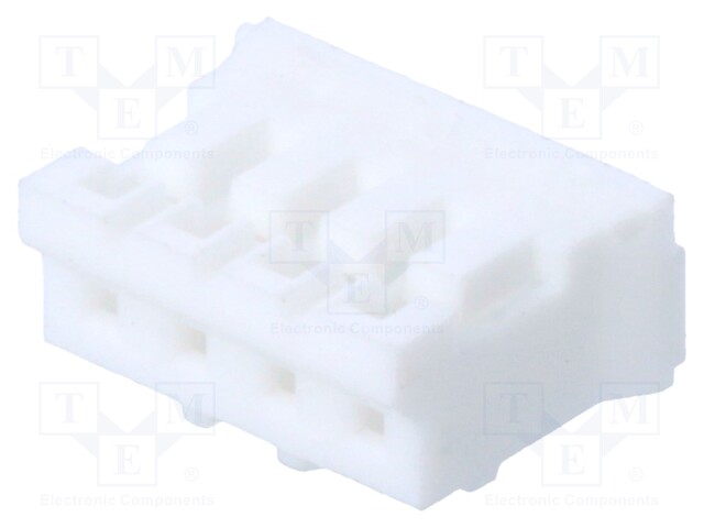 Plug; wire-board; female; 2mm; PIN: 4; w/o contacts; for cable; 100V