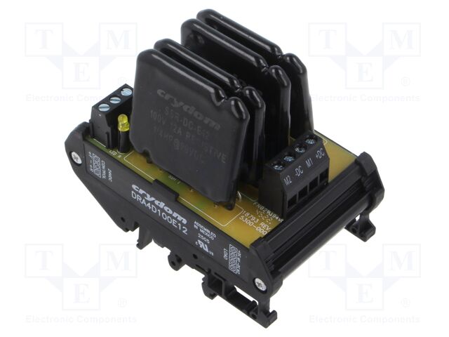 Relay: solid state; Ucntrl: 15÷32VDC; 12A; 1÷100VDC; DIN; -30÷60°C