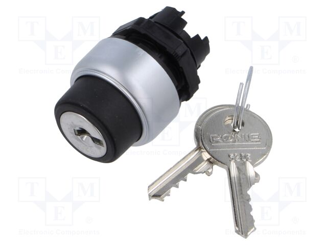 Switch: rotary with ID-key; 22mm; Stabl.pos: 2; IP66,IP67,IP69K
