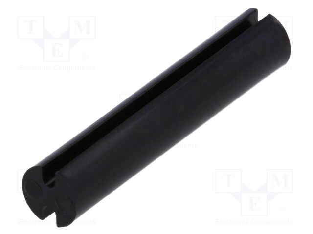 Spacer sleeve; LED; Øout: 5mm; ØLED: 5mm; L: 26mm; black; UL94V-2