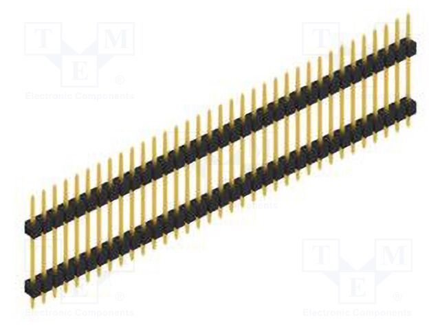 Connector: pin strips; pin header; male; PIN: 35; 2.54mm; THT; 1x35