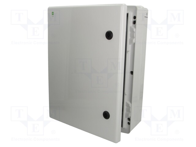 Enclosure: wall mounting; X: 356mm; Y: 456mm; Z: 162mm; ABS; grey