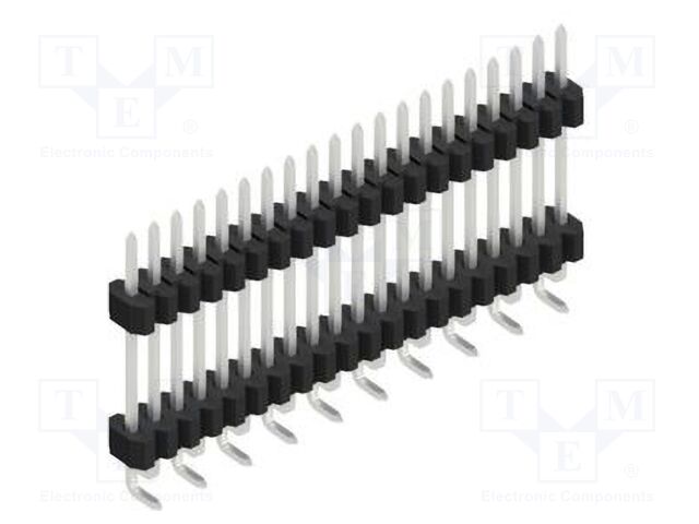 Connector: pin strips; pin header; male; PIN: 20; 1.27mm; SMT; 1x20