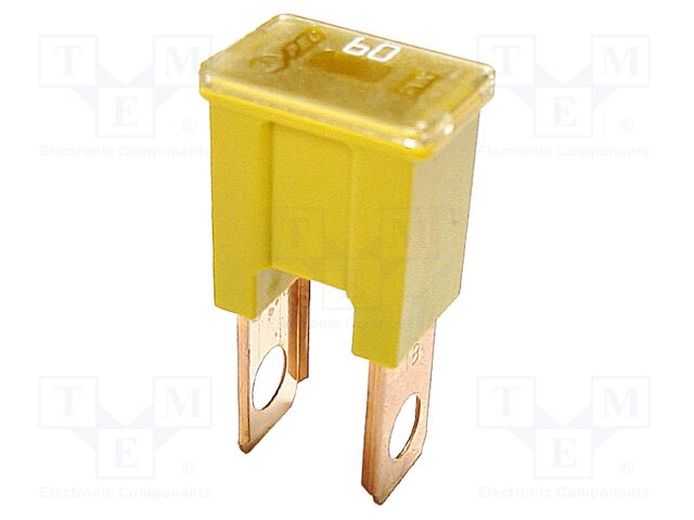 Fuse: fuse; 60A; 32VDC; automotive; 22.2mm; 22.2x15.2x45mm