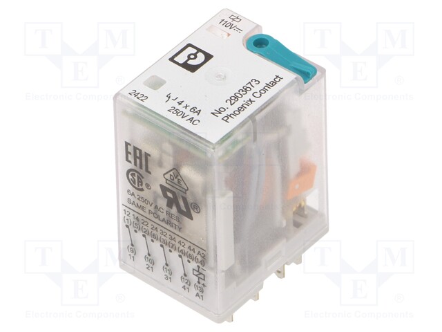 Relay: industrial; Mounting: socket