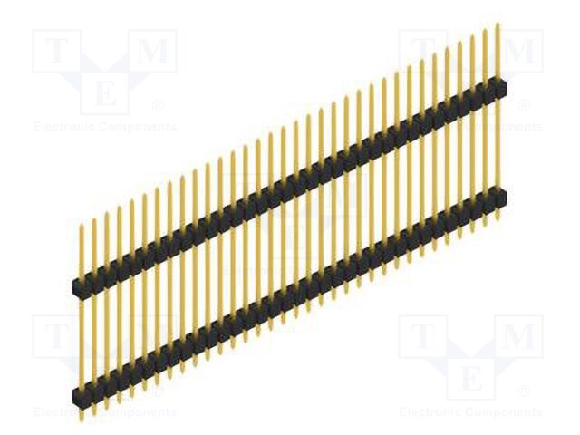 Connector: pin strips; pin header; male; PIN: 34; 2.54mm; THT; 1x34