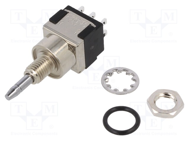 Switch: push-button; Pos: 2; DPDT; 6A/125VAC; 6A/6VDC; ON-(ON); IP67