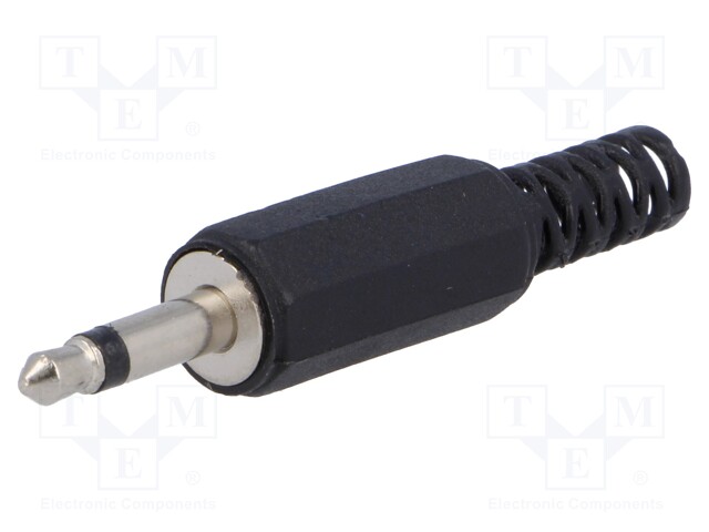 Plug; Jack 3,5mm; male; mono; with strain relief; straight