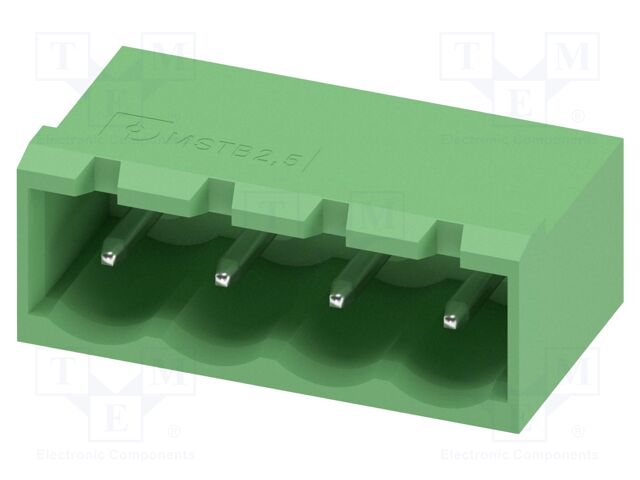PCB headers, nominal cross section: 2.5 mm?, color: green, n