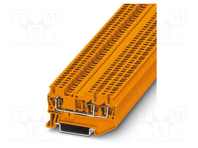Splice terminal: rail; ST; 17.5A; 500V; spring clamp; PA; W: 4.2mm